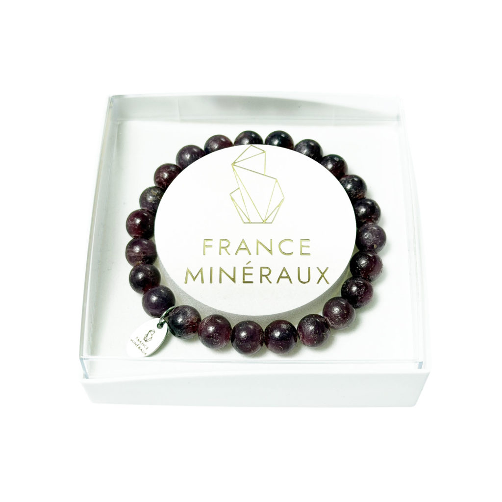 Bracelet Rubis – Perles de 8mm