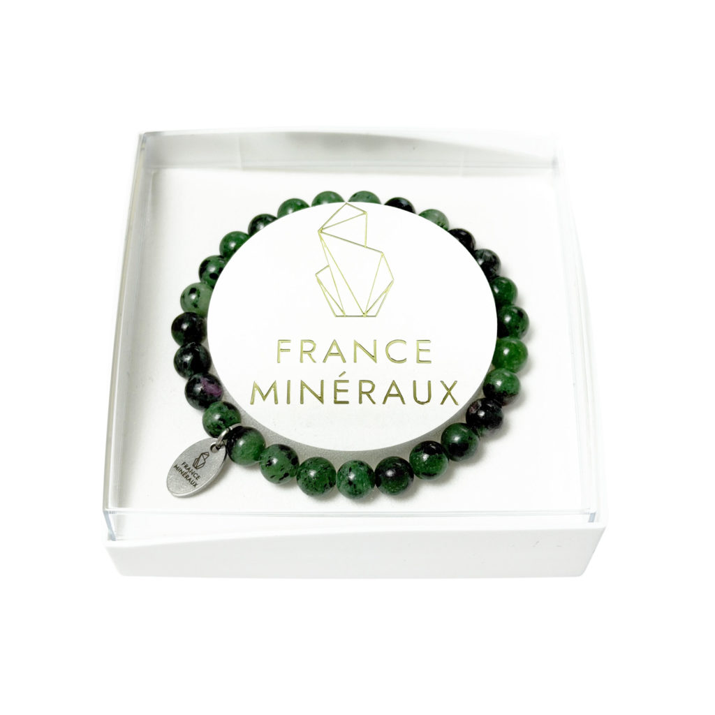 Bracelet Rubis sur Zoïsite – Perles de 6mm