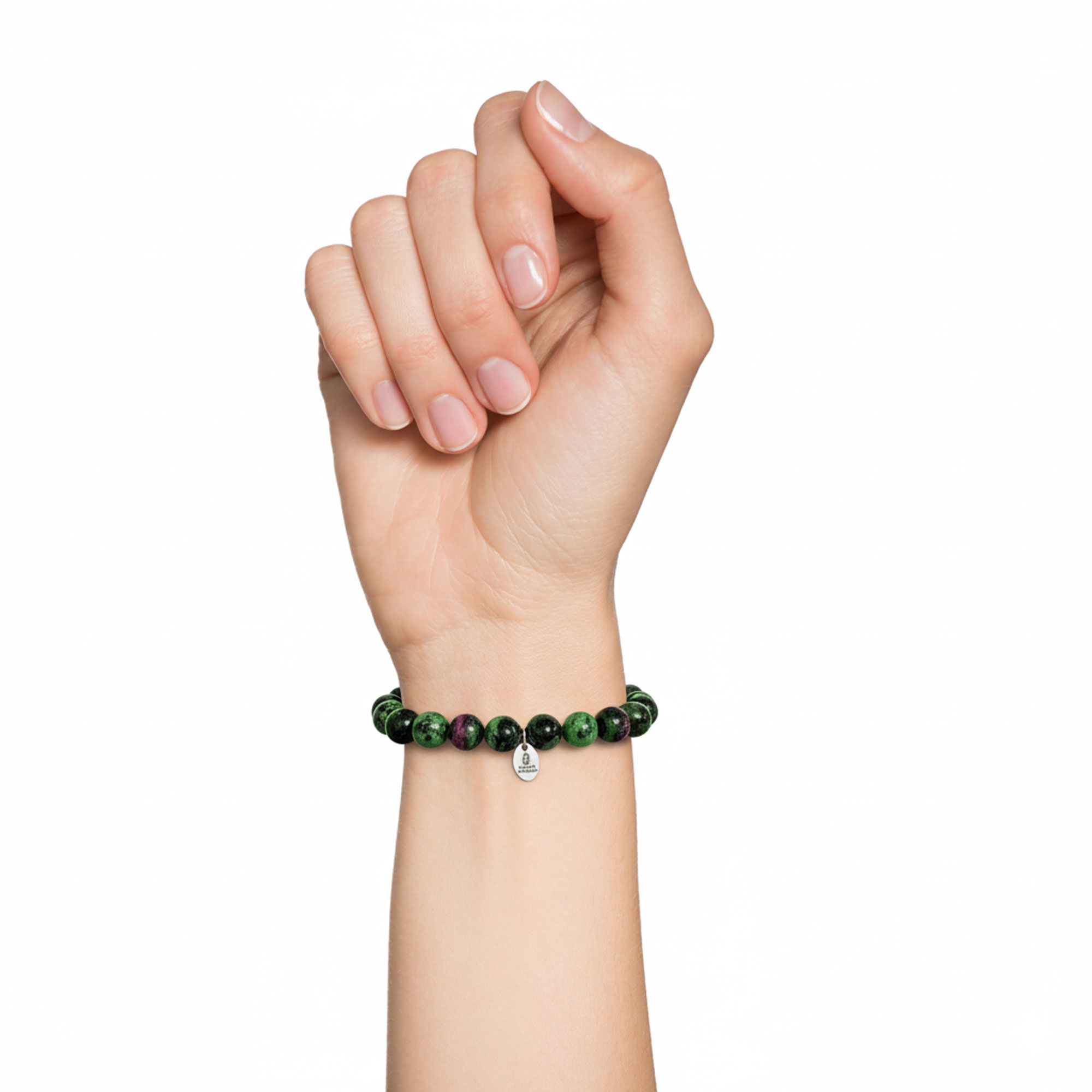 Bracelet Rubis sur Zoïsite - Perles de 10mm – Image 2