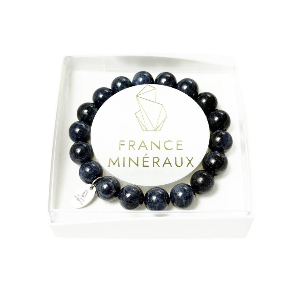Bracelet Saphir – Perles de 10mm