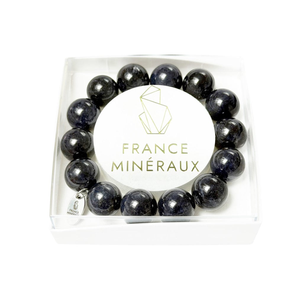 Bracelet Saphir – Perles de 14mm