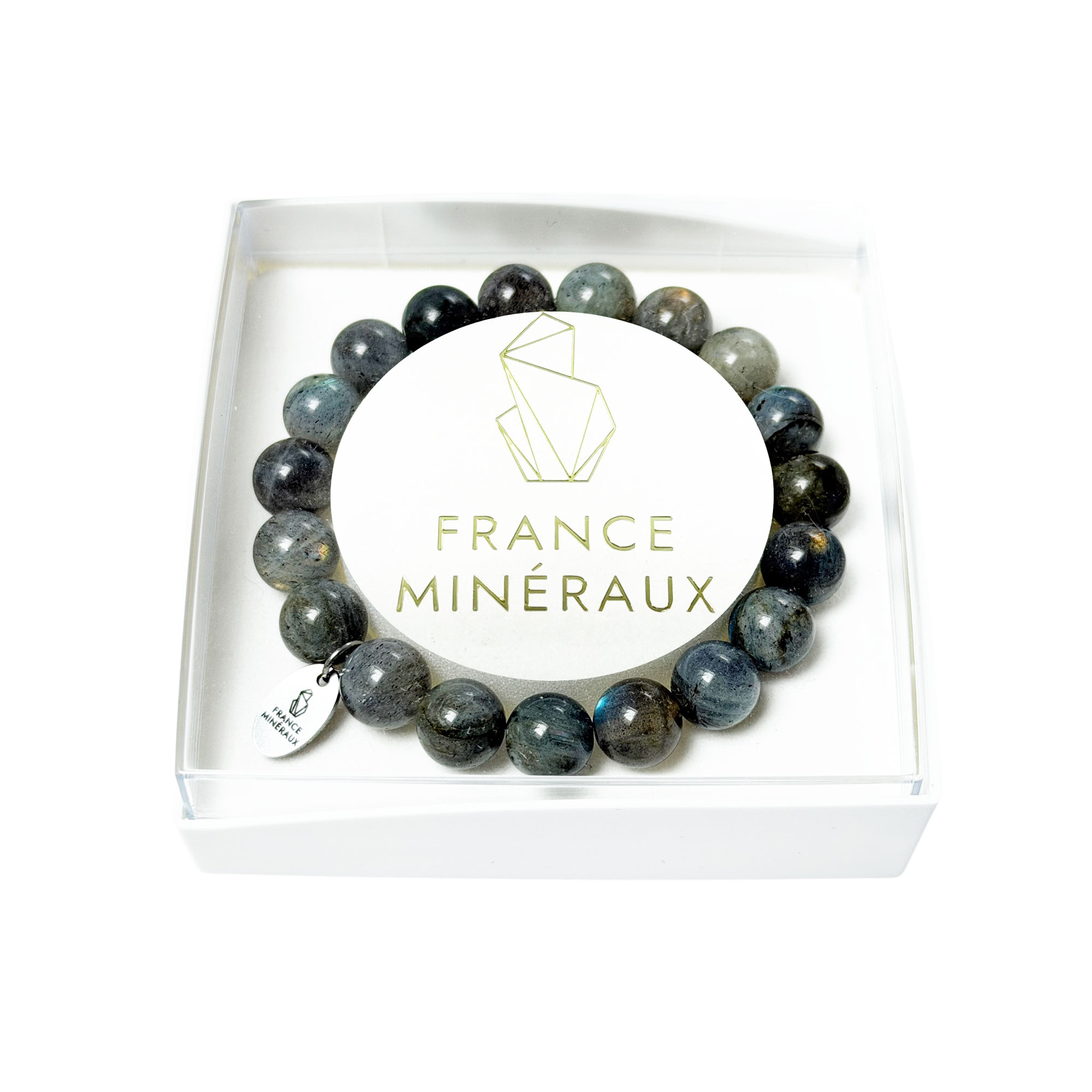 Bracelet Spectrolite - Perles de 10mm