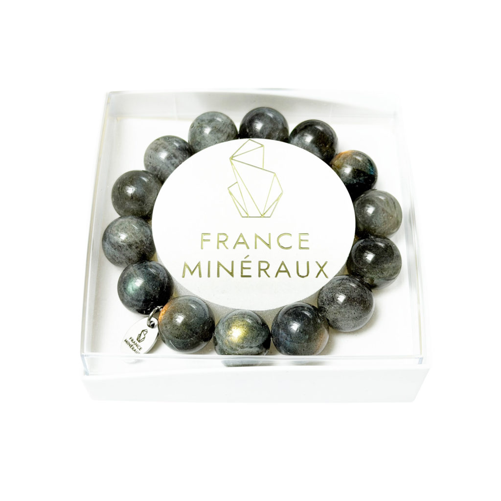 Bracelet Spectrolite – Perles de 14mm