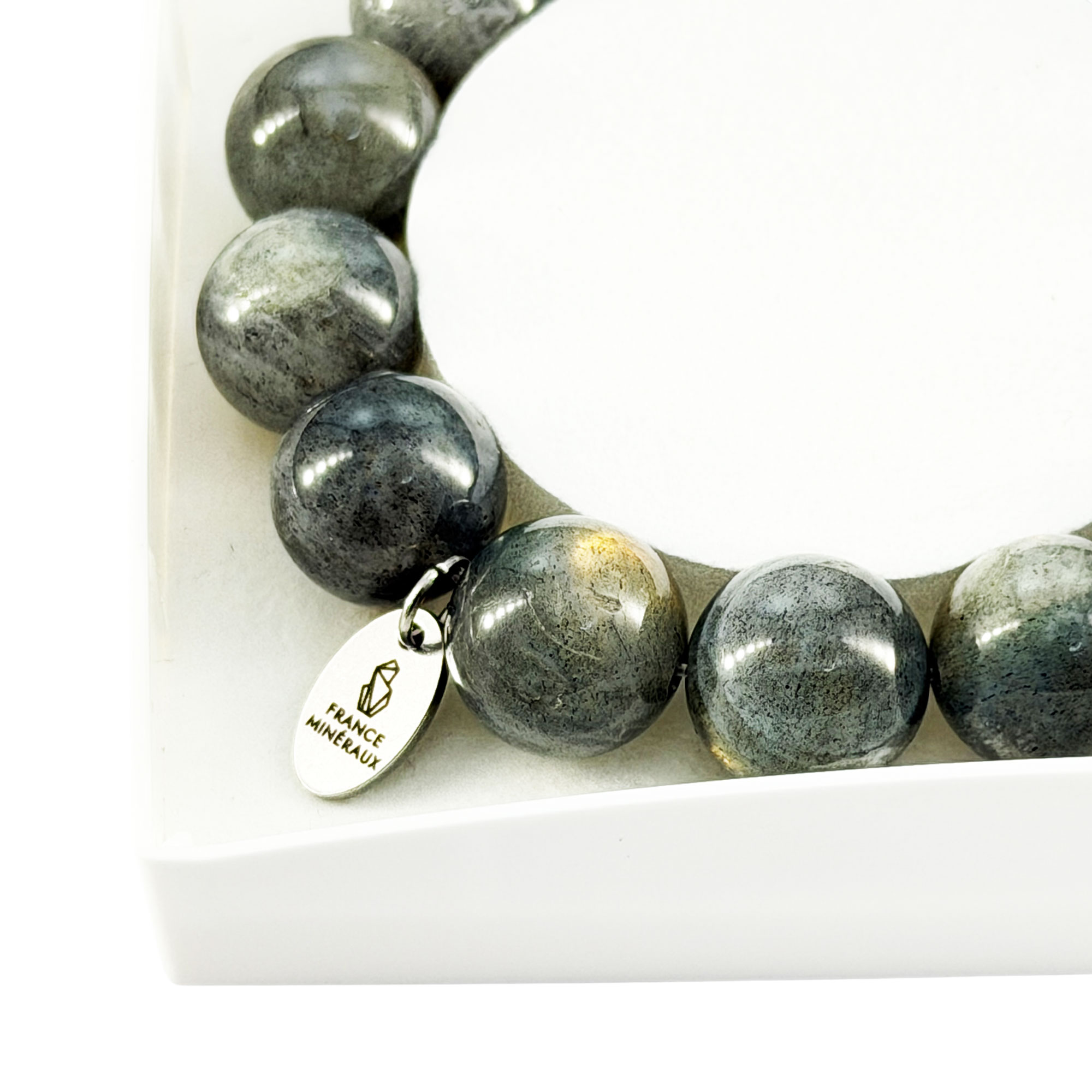 Bracelet Spectrolite - Perles de 14mm – Image 4