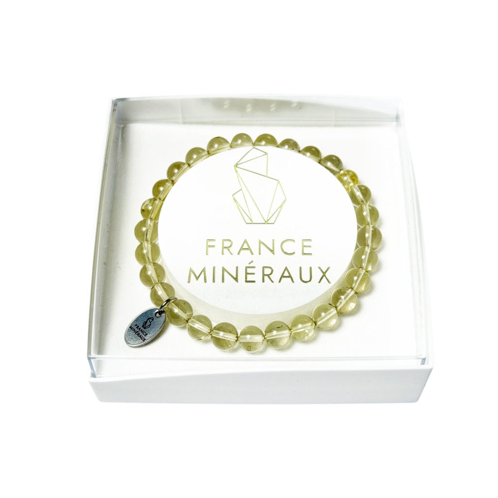 Bracelet Topaze Citron – Perles de 6mm