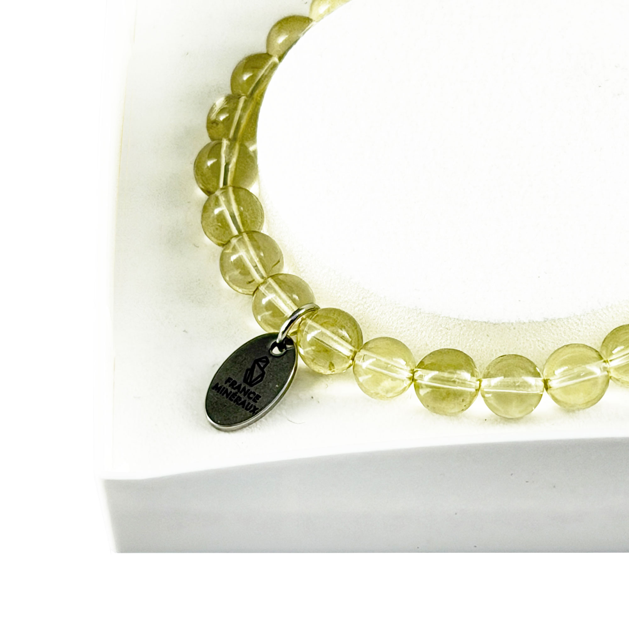 Bracelet Topaze Citron - Perles de 6mm – Image 4