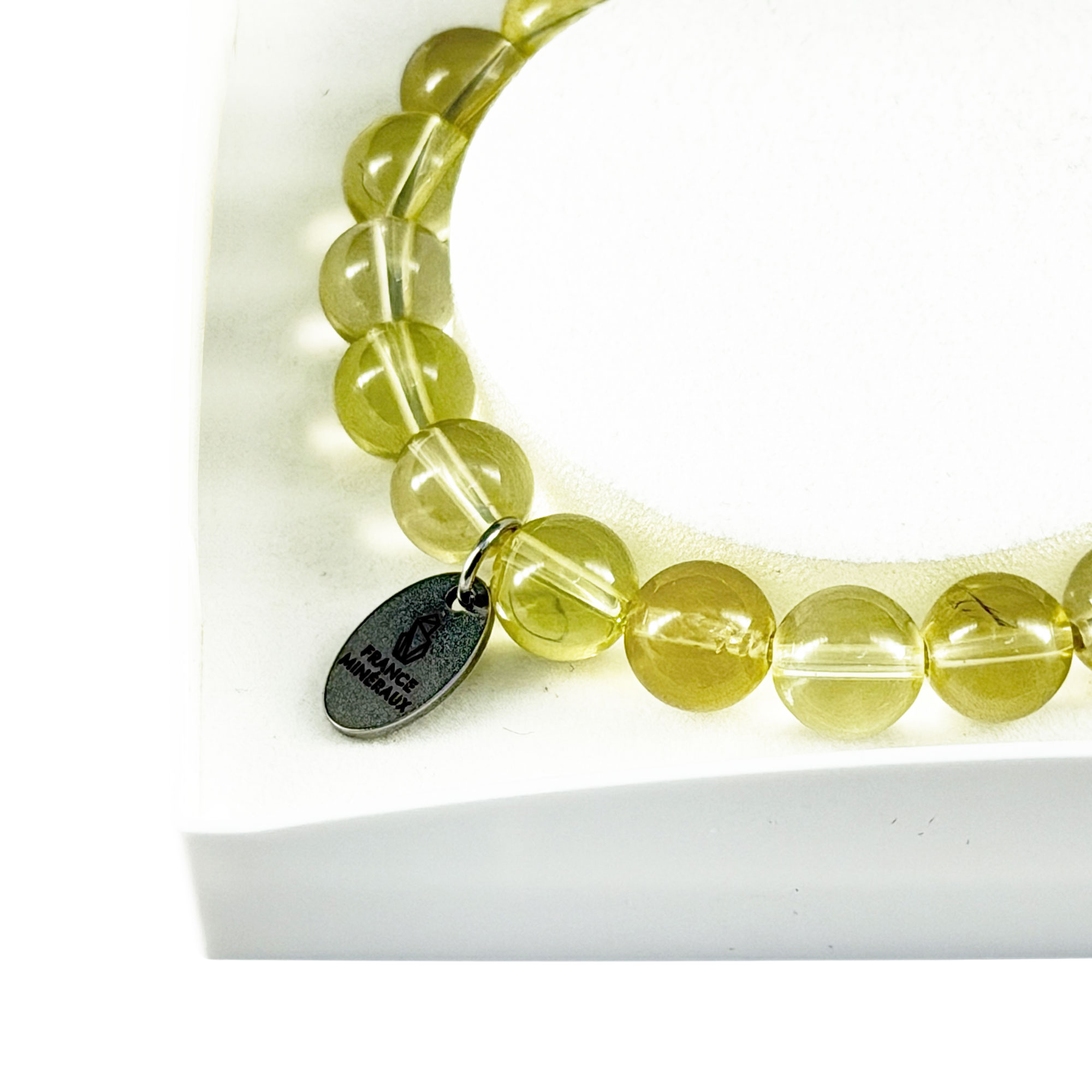 Bracelet Topaze Citron - Perles de 8mm – Image 4