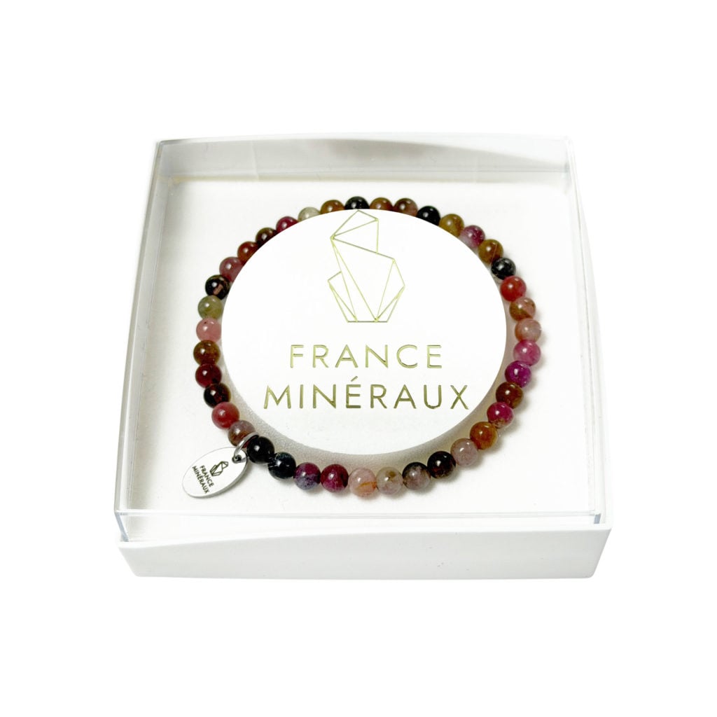 Bracelet Tourmaline Multicolore – Perles de 3-4mm