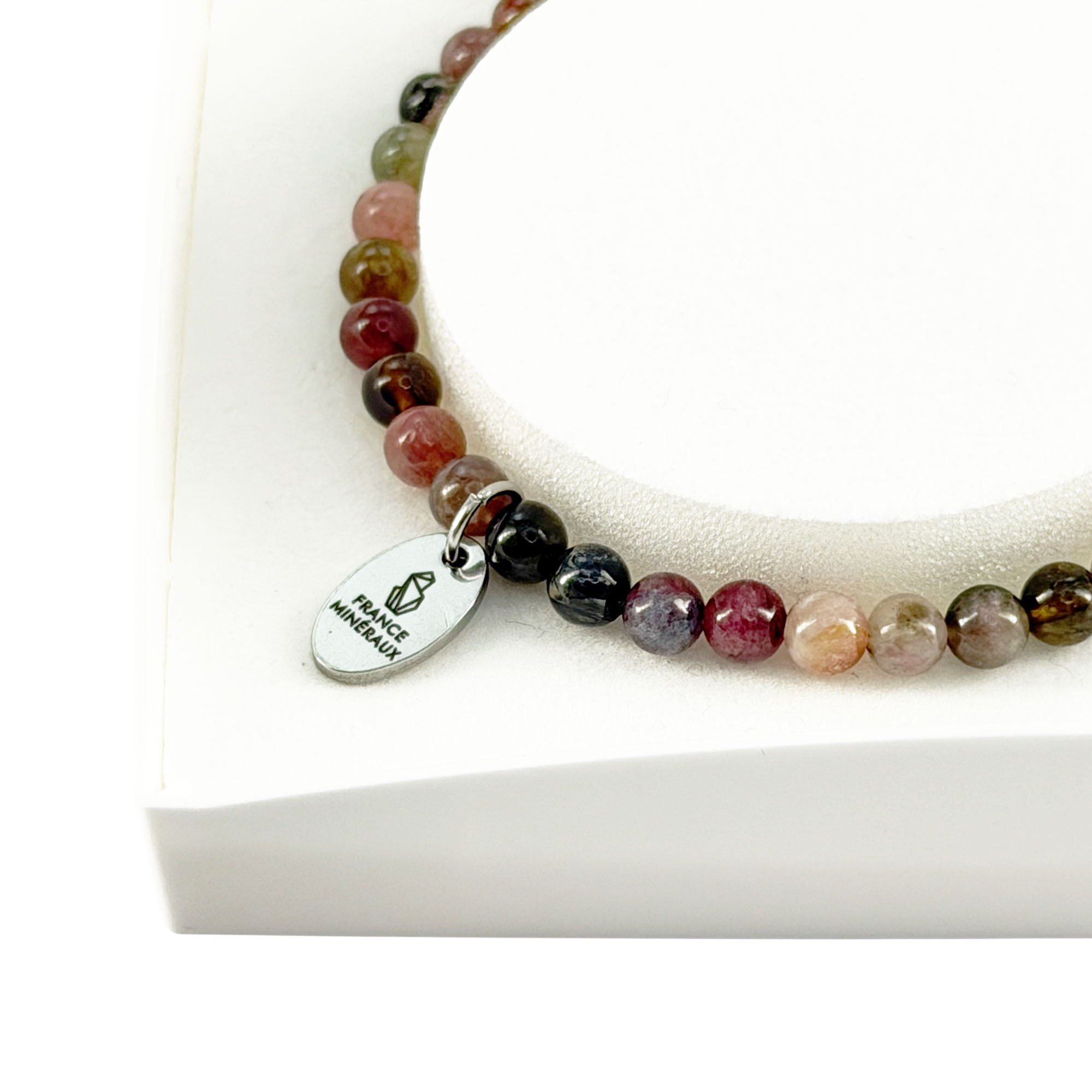 Bracelet Tourmaline Multicolore - Perles de 3-4mm – Image 4