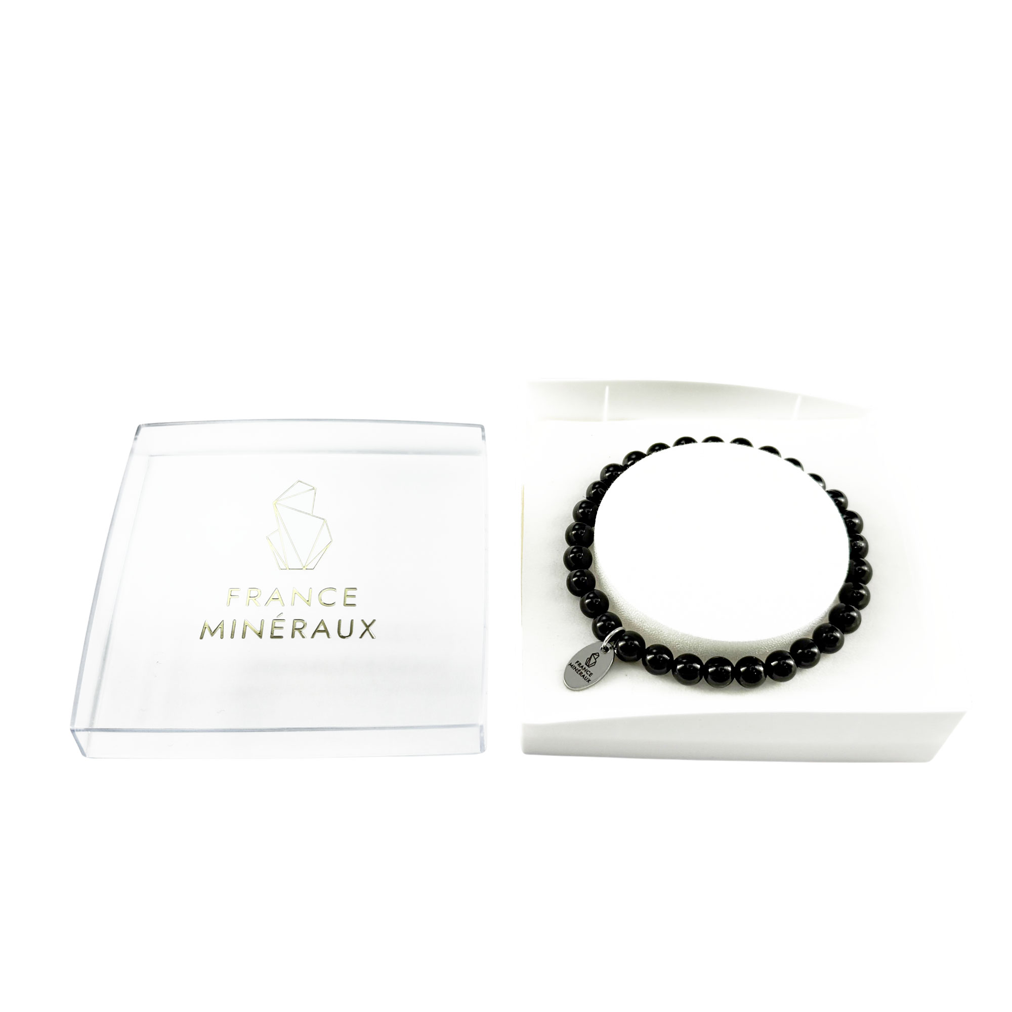 Bracelet Tourmaline Noire - Perles de 6mm – Image 3