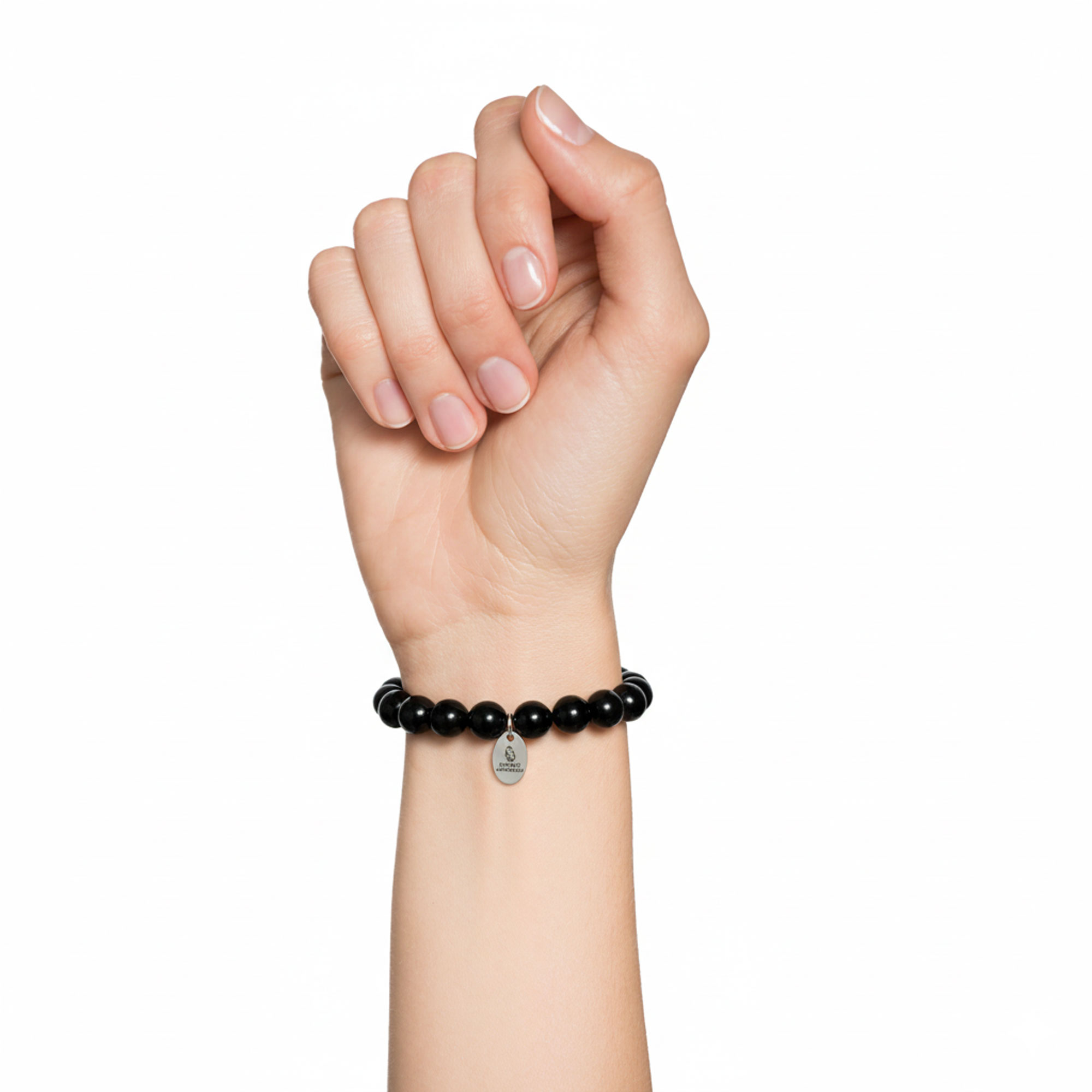 Bracelet Tourmaline Noire - Perles de 10mm – Image 2