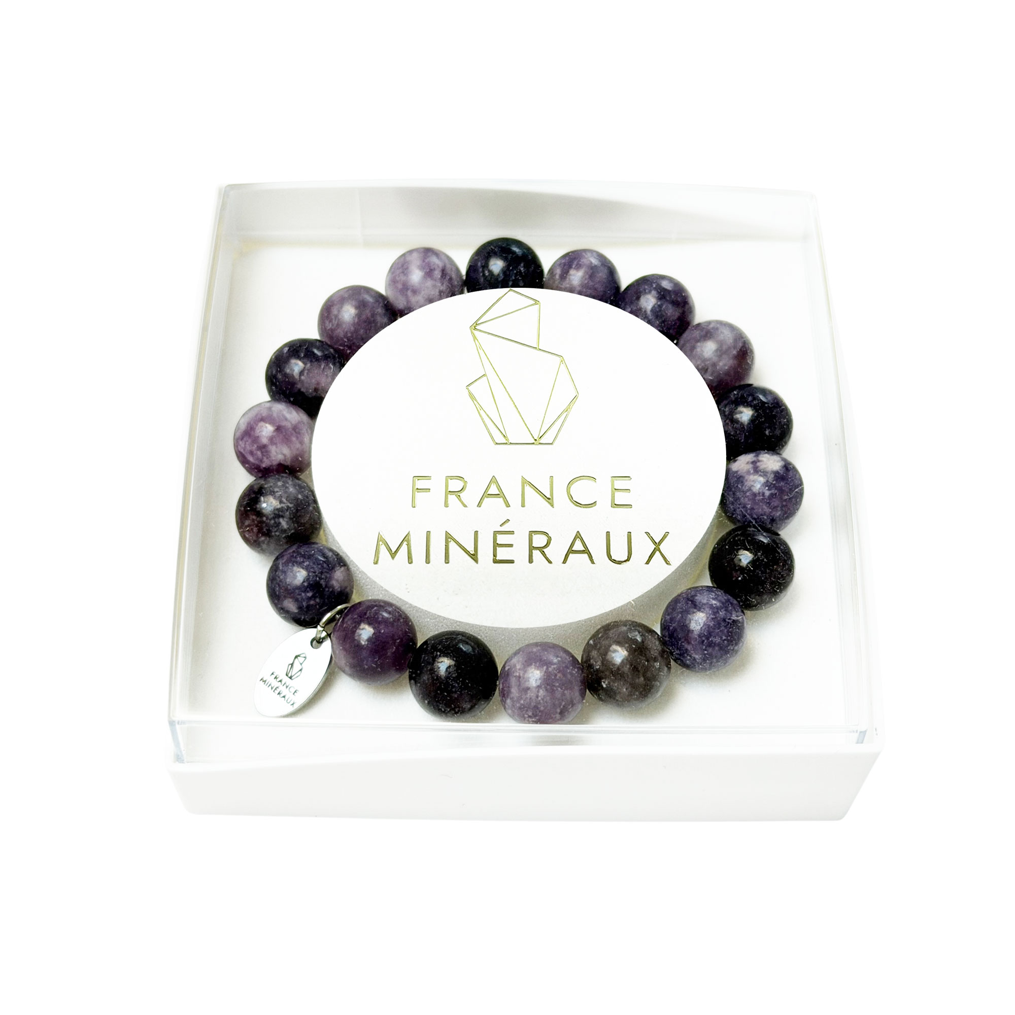 Bracelet Tourmaline Rose - Perles de 10mm