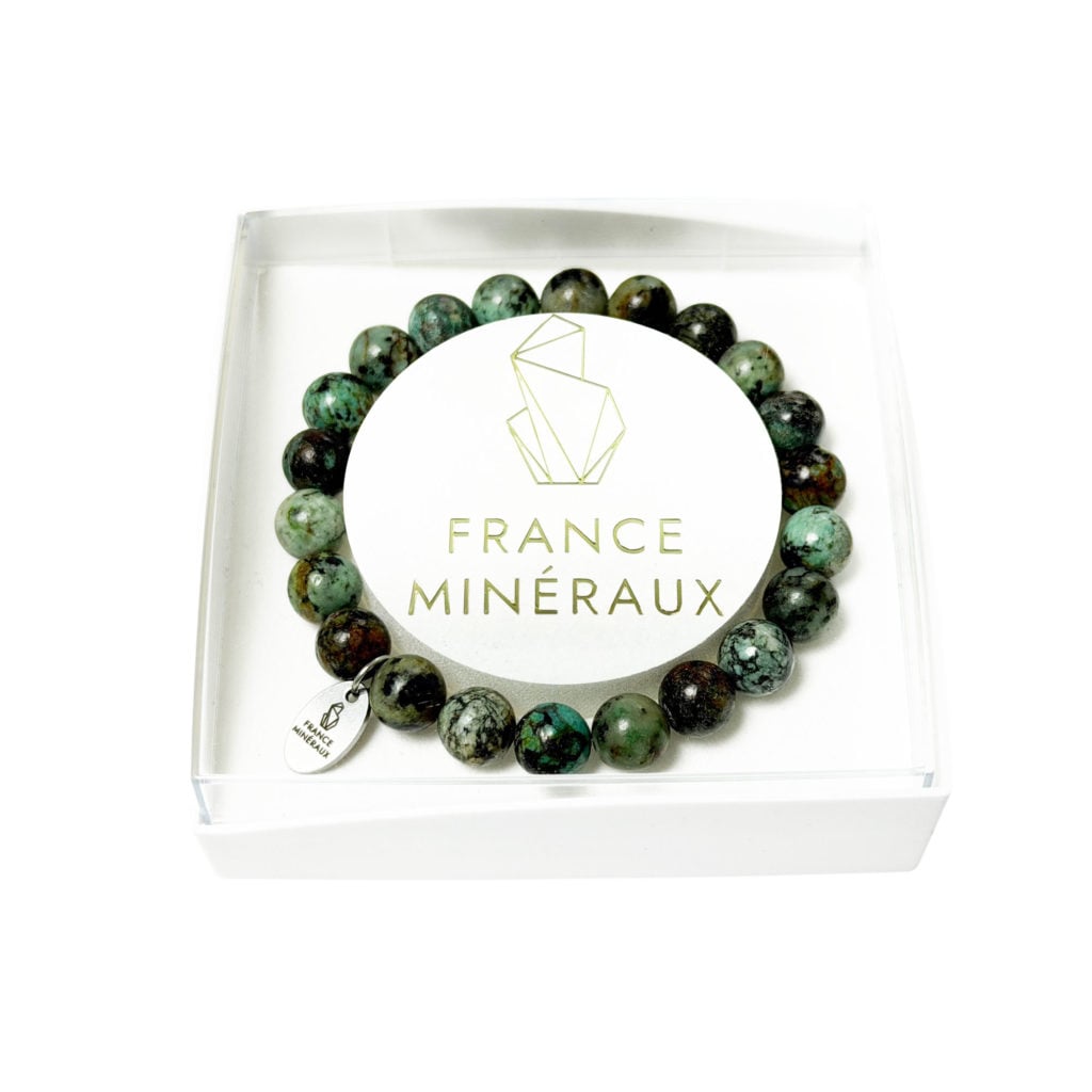 Bracelet Turquoise d&rsquo;Afrique – Perles de 8mm