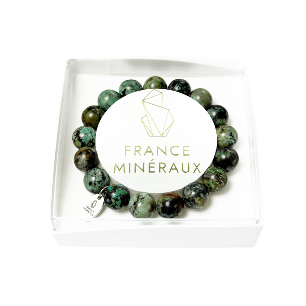 Bracelet Turquoise d&rsquo;Afrique – Perles de 10mm