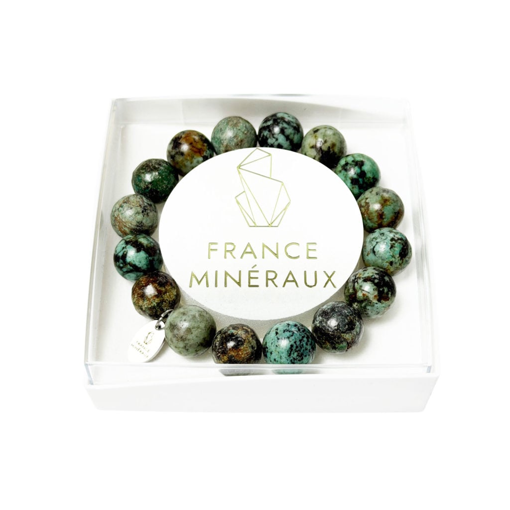 Bracelet Turquoise d&rsquo;Afrique – Perles de 12mm