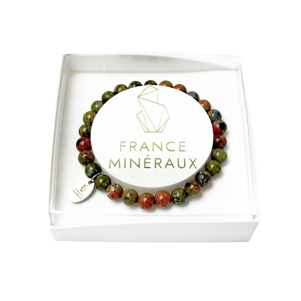 Bracelet Unakite – Perles de 6mm