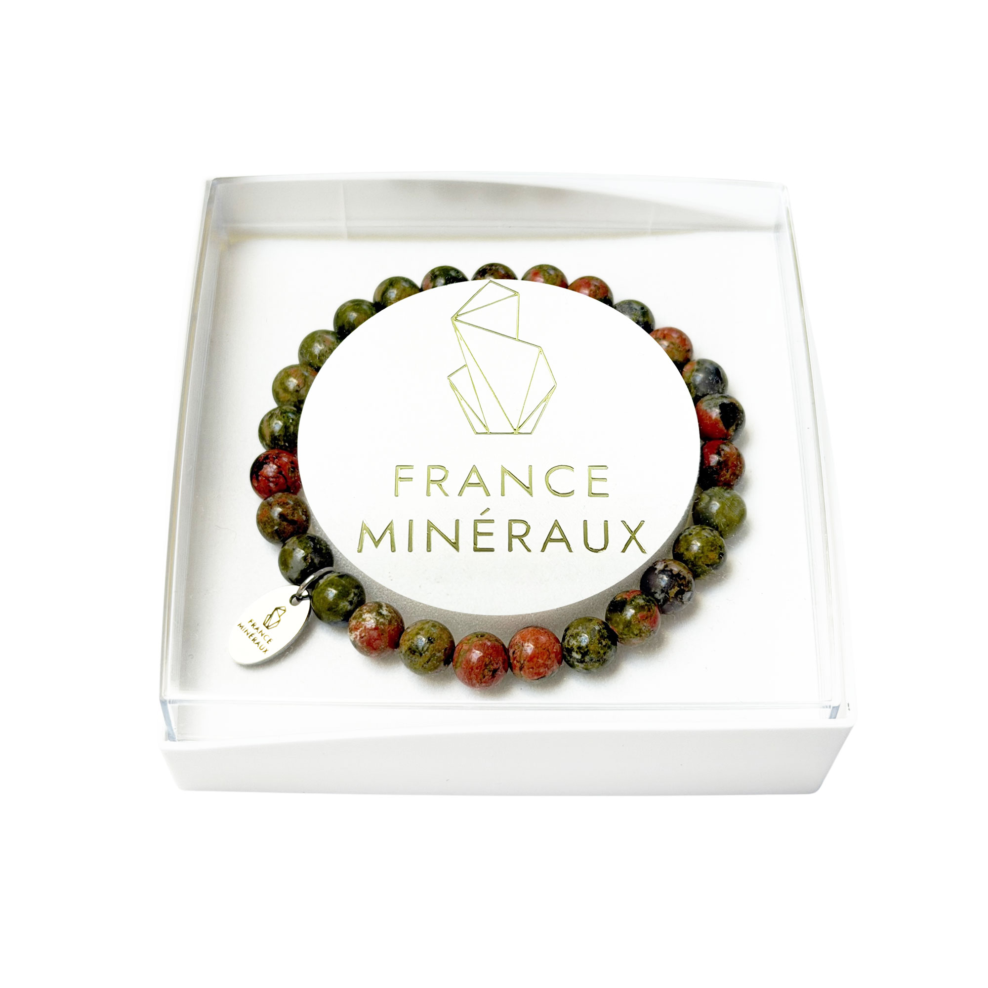 Bracelet Unakite - Perles de 6mm