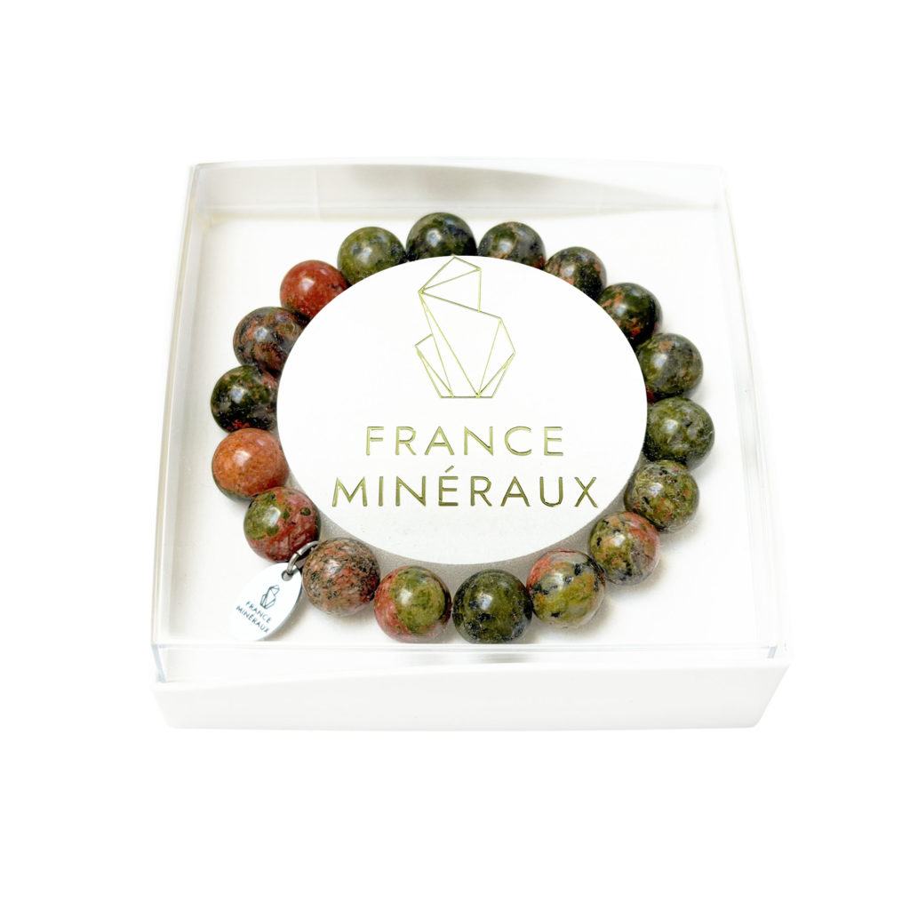 Bracelet Unakite – Perles de 10mm