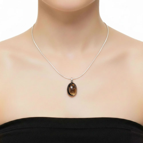 pendentif-argent-925-quartz-fume-pierre-roulee