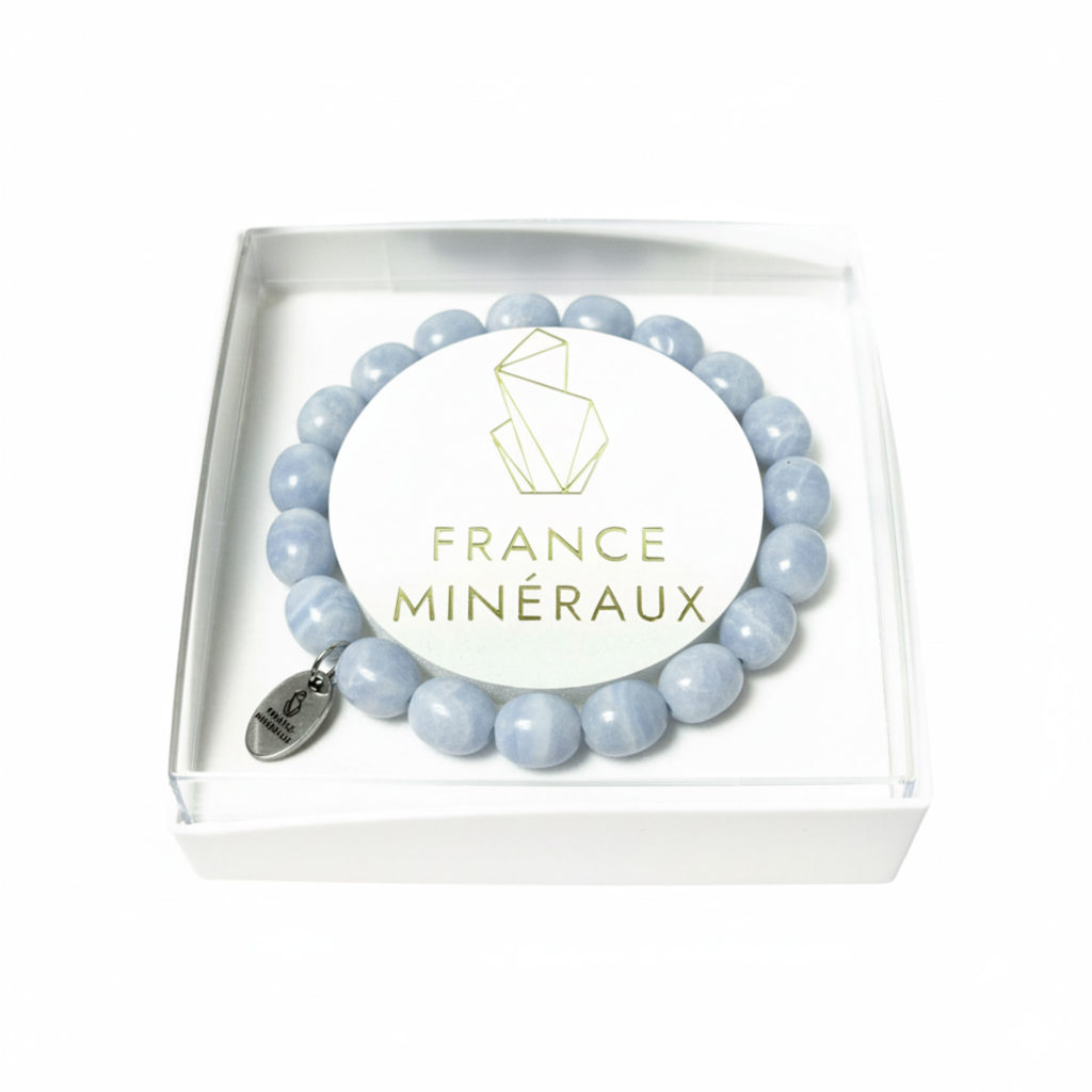 Bracelet Calcédoine – Pierres Pépites