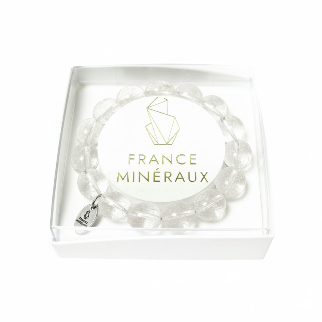 Bracelet Cristal de roche – Pierres Pépites