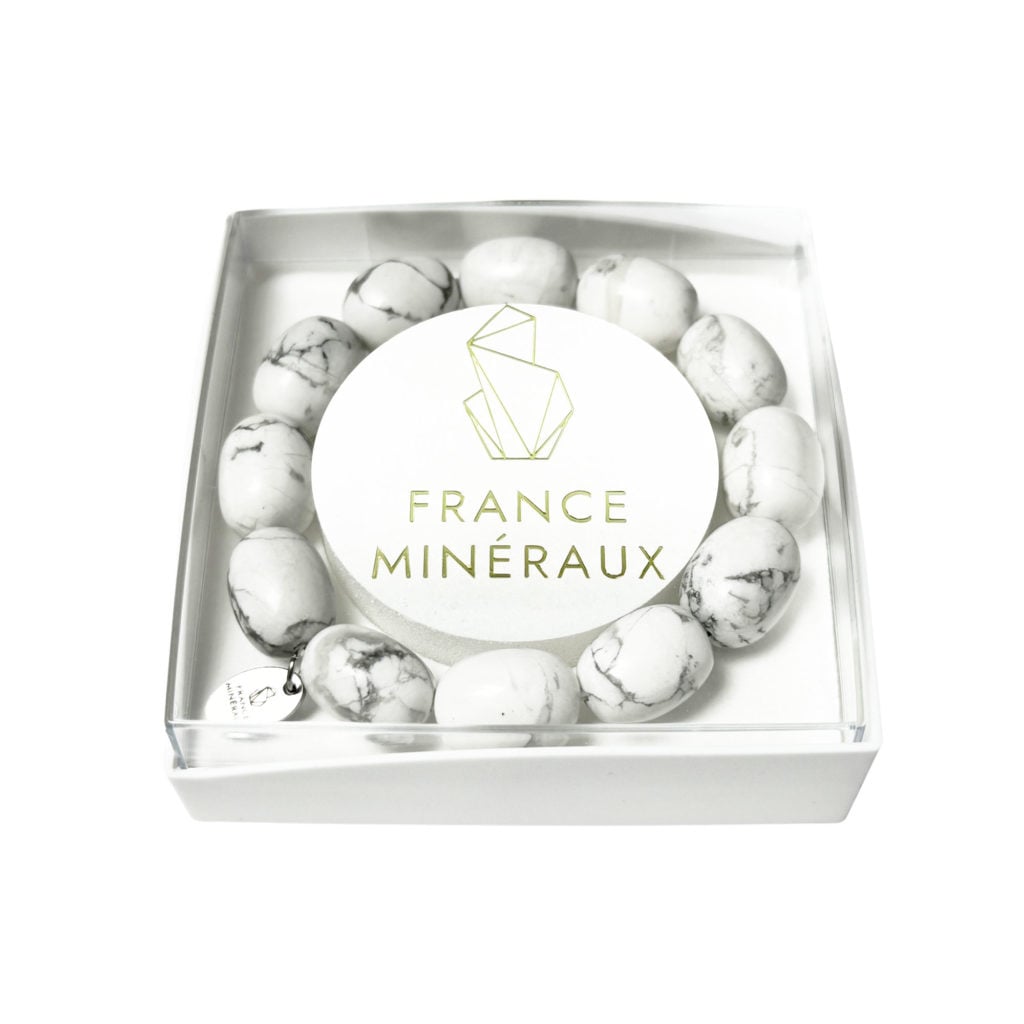Bracelet Howlite – Pierres Pépites