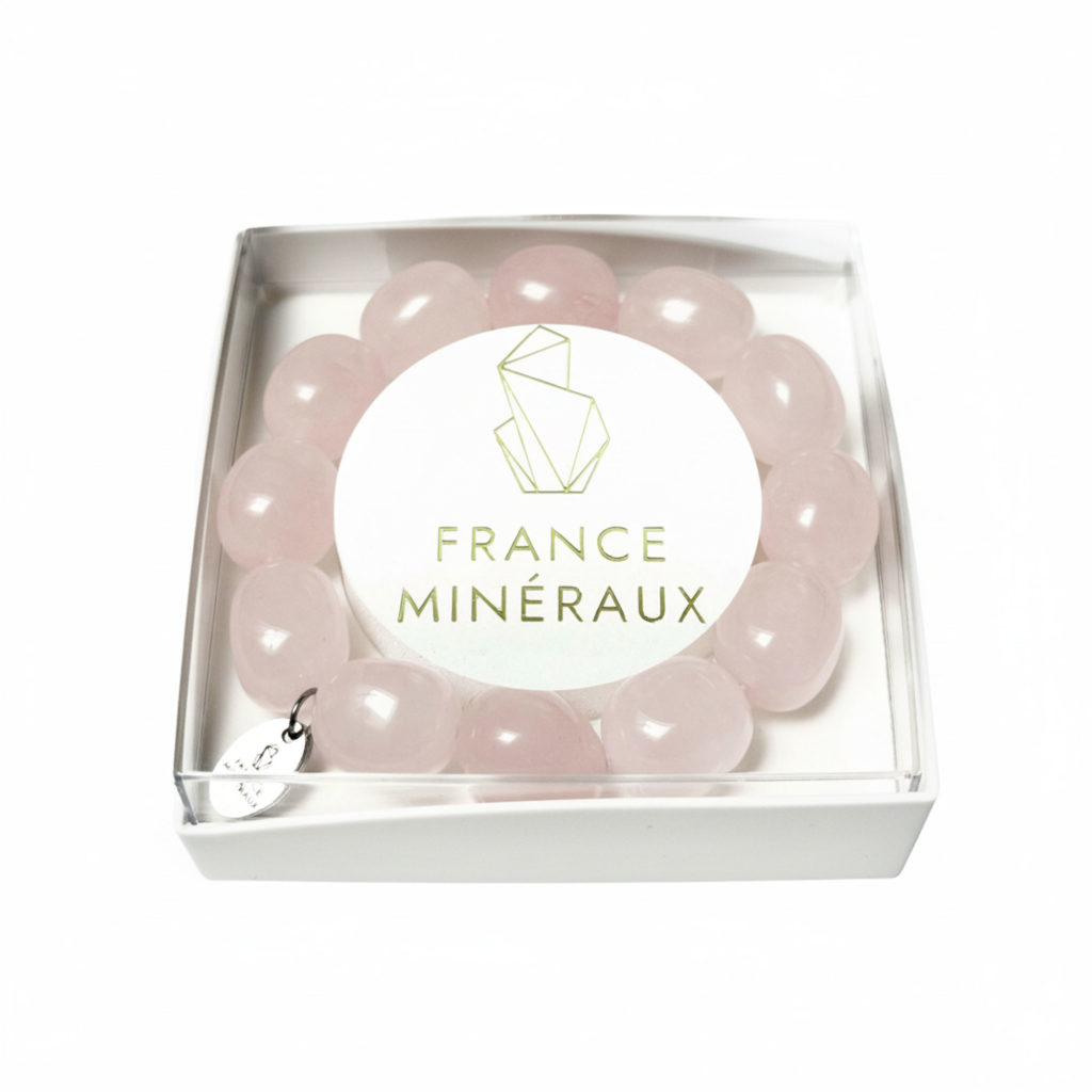 Bracelet Quartz rose – Pierres Pépites