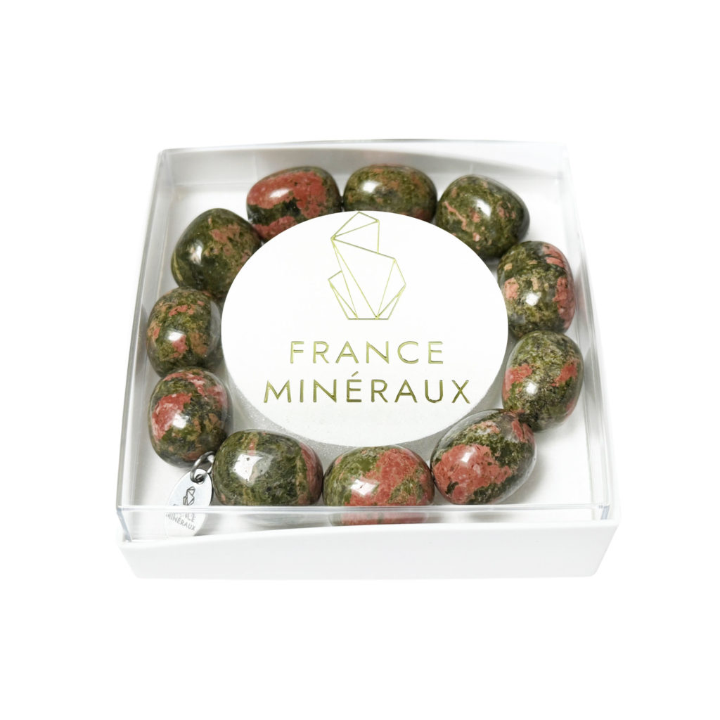 Bracelet Unakite – Pierres Pépites