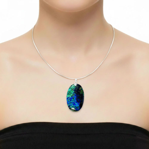 pendentif-azurite-pierre-plate