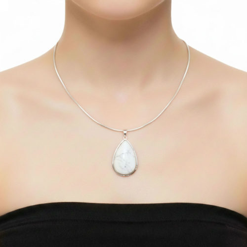 pendentif-howlite-goutte-montee-acier