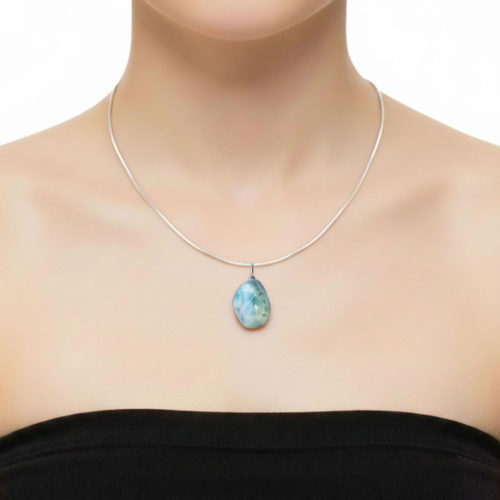 pendentif-larimar-pierre-roulee