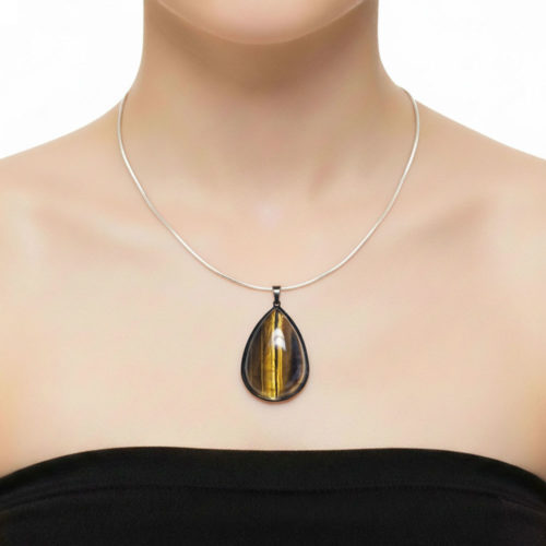 pendentif-oeil-de-tigre-goutte-montee-acier