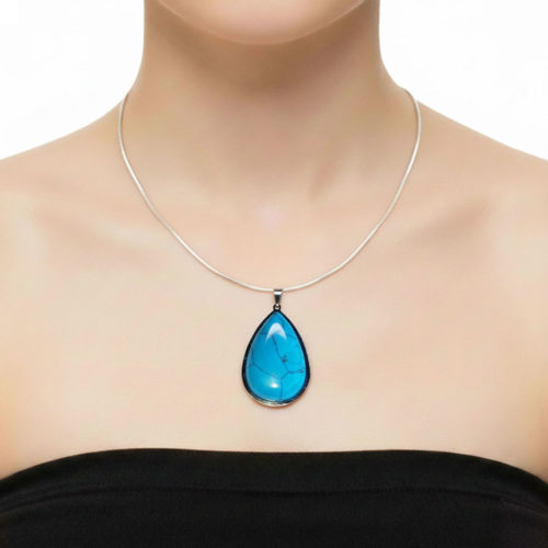 pendentif-turquoise-goutte-montee-acier
