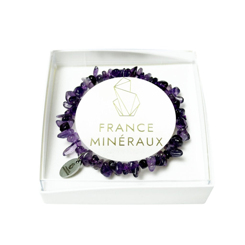 Bracelet Améthyste – Baroque 19cm