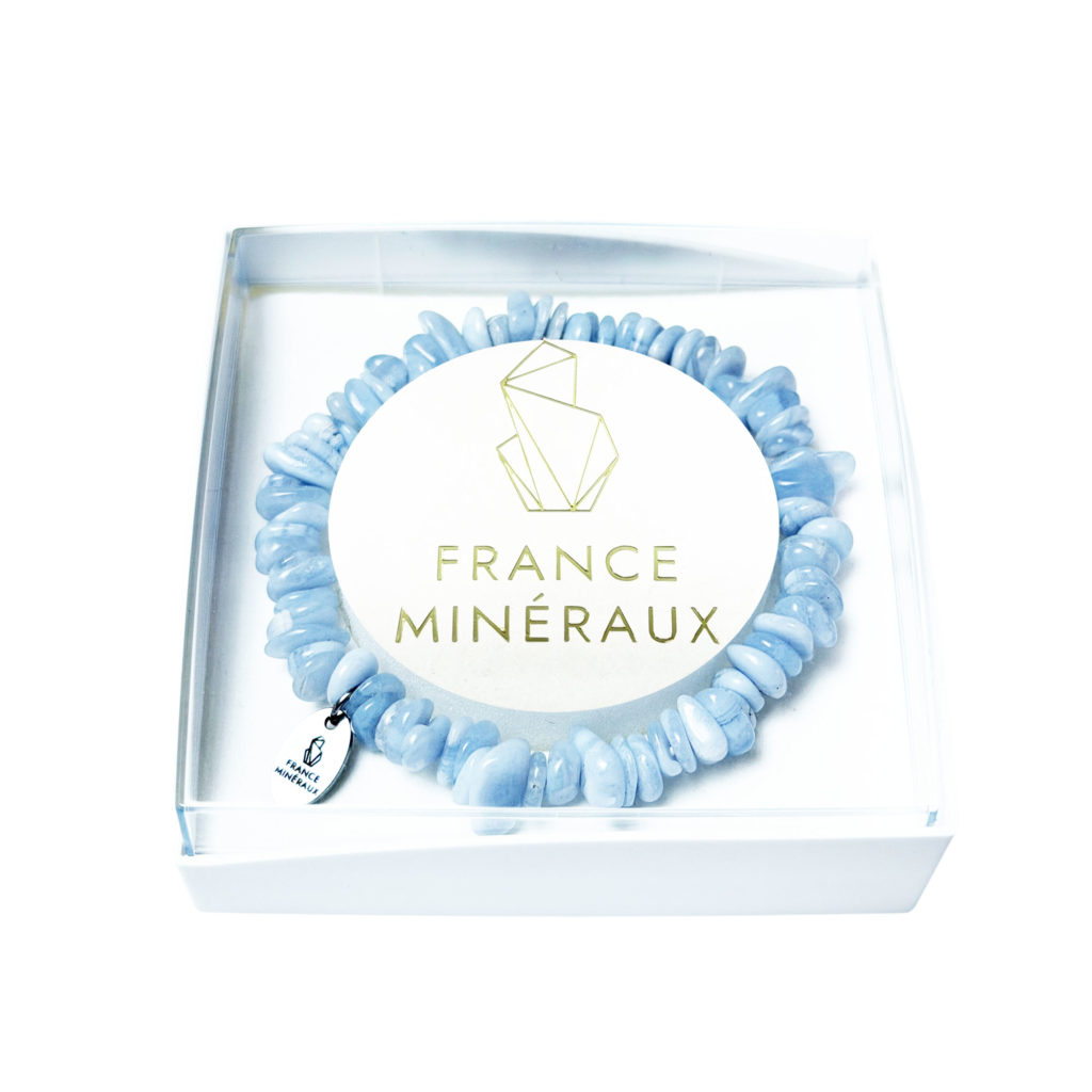 Bracelet Calcédoine – Baroque 19cm