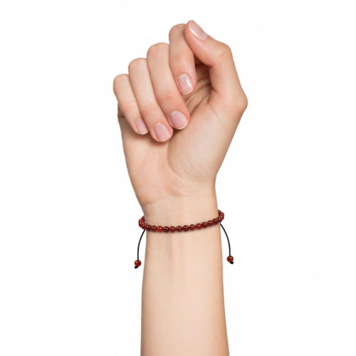 bracelet-cornaline-pierres-boules-4mm-cordon-ajustable-04