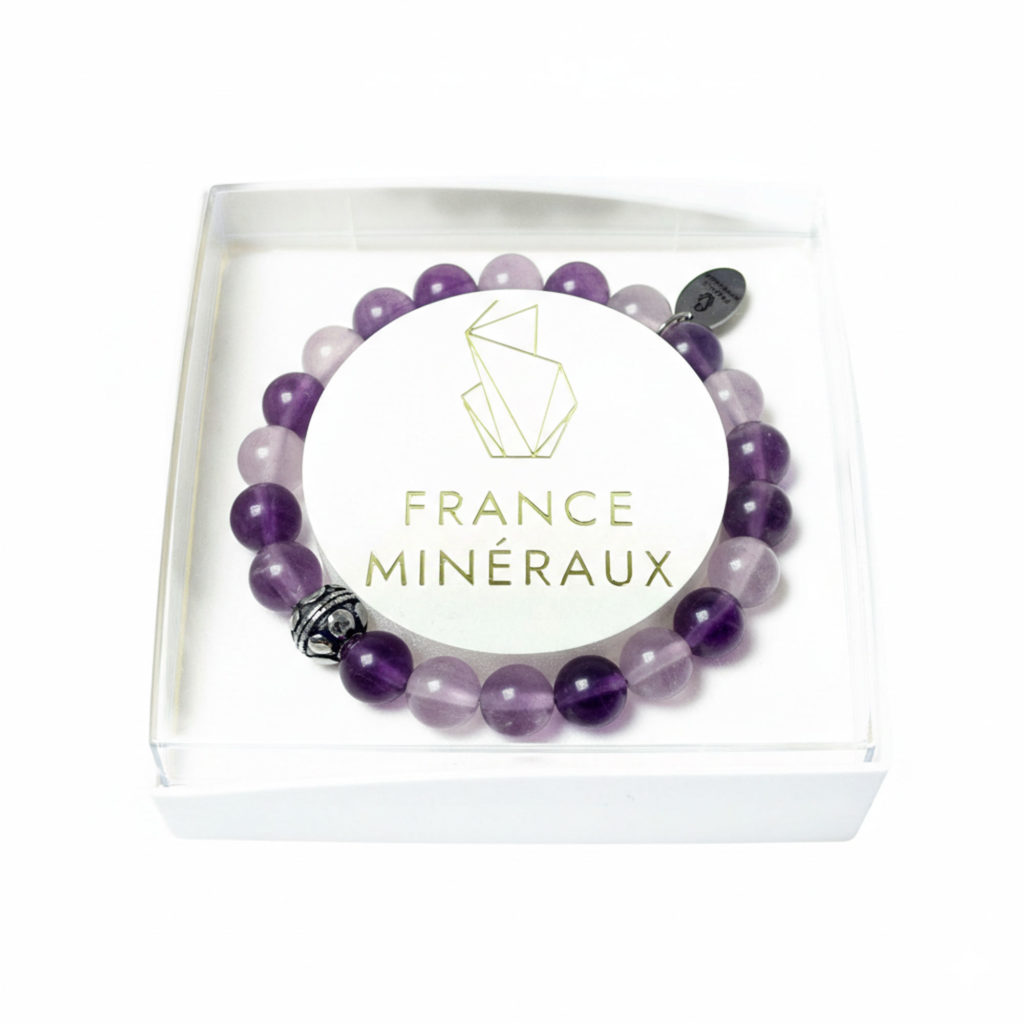 Bracelet Fluorite et Sphère Pour Elle