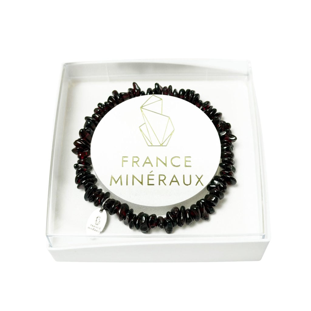Bracelet Grenat – Baroque 19cm