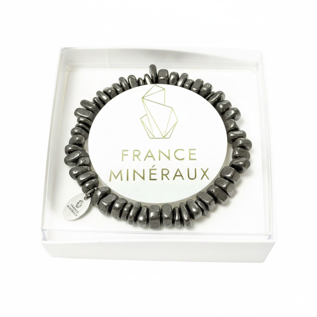 Bracelet Hématite – Baroque 19cm