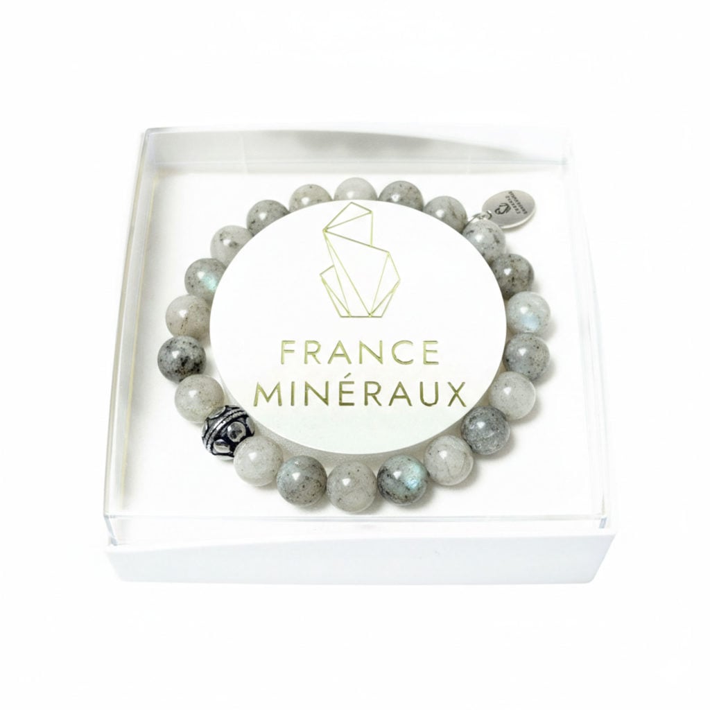 Bracelet Labradorite et Sphère Pour Elle