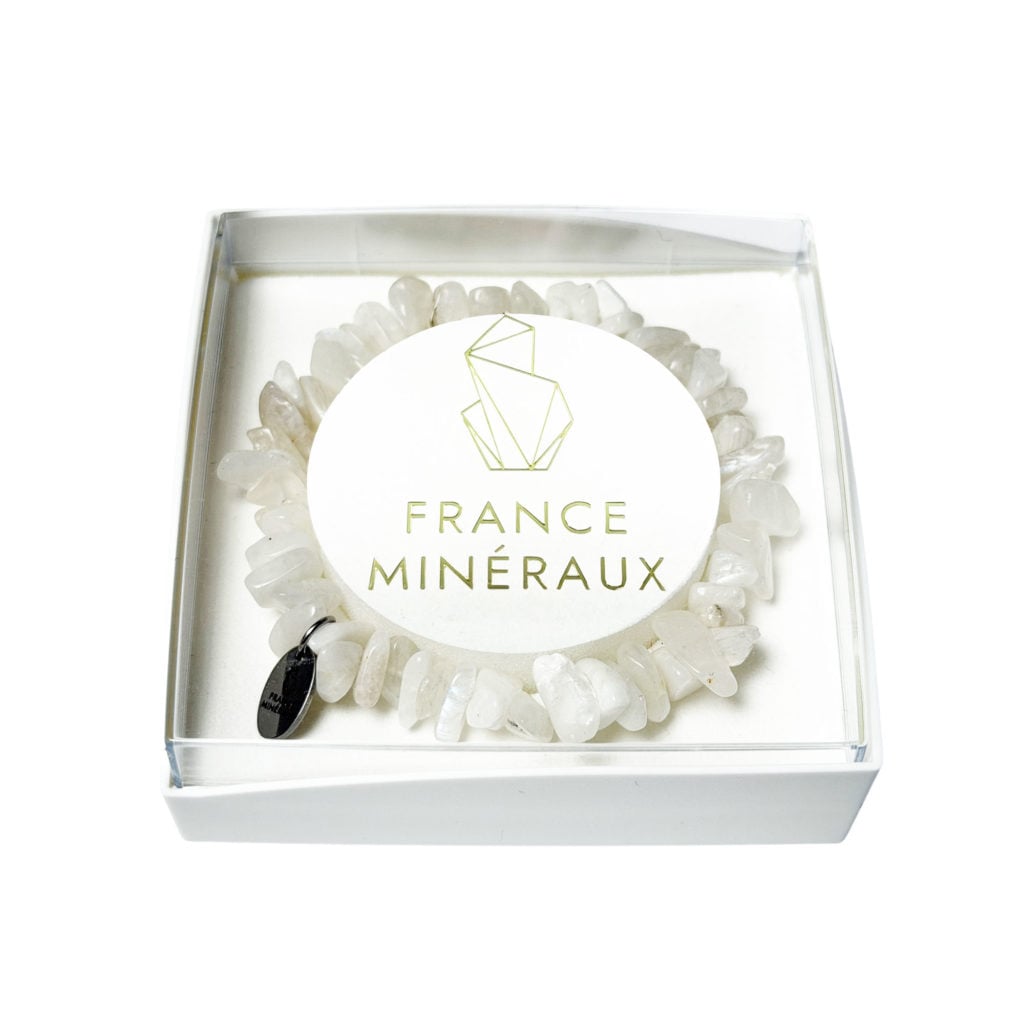 Bracelet Pierre de lune – Baroque 19cm