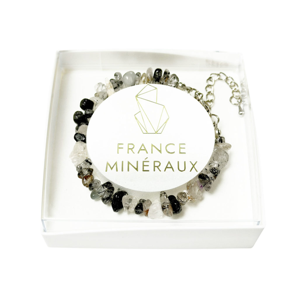 Bracelet Quartz rutile – Baroque avec fermoir – 19 à 23cm