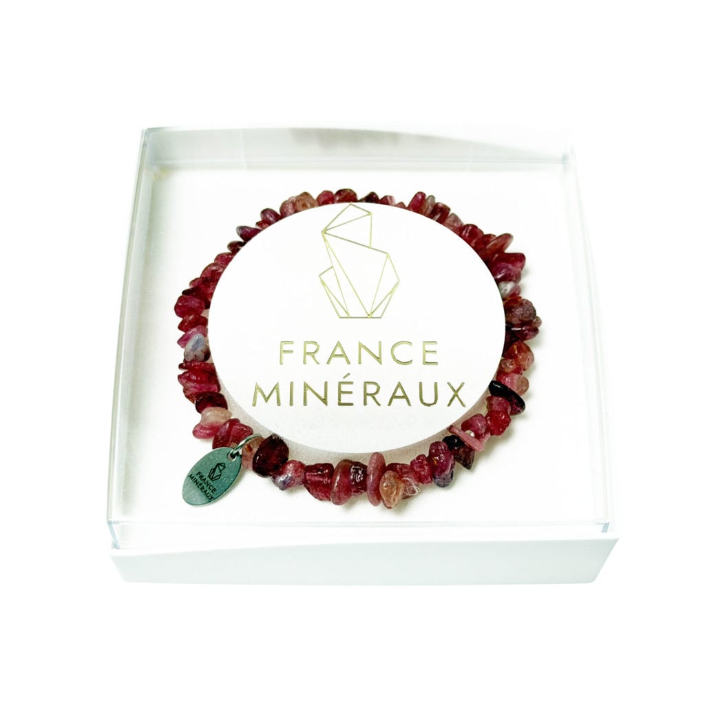Bracelet Rubellite – Baroque 19cm