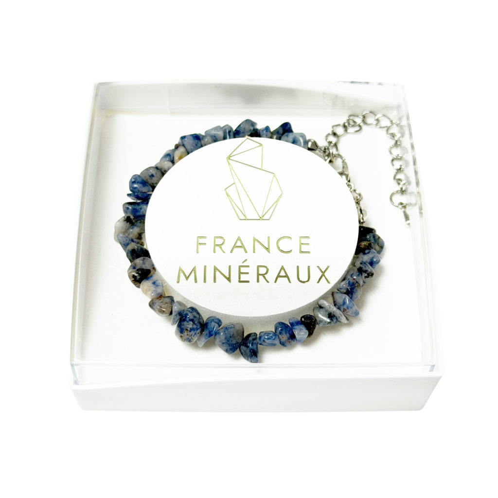 Bracelet Sodalite – Baroque avec fermoir – 19 à 23cm