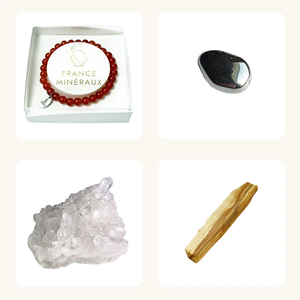 Cofre Ritual de Cristales Enraizamiento