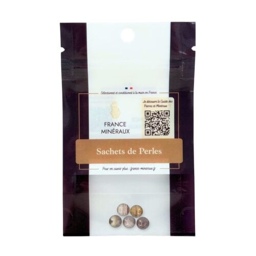 Sachet de 5 perles Agate botswana – 8mm