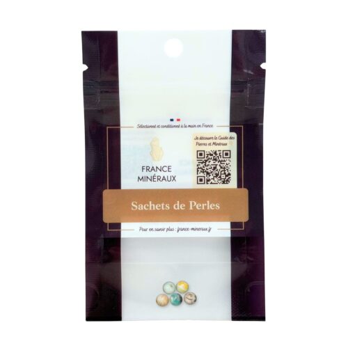 Sachet de 5 perles Amazonite multicolore - 6mm