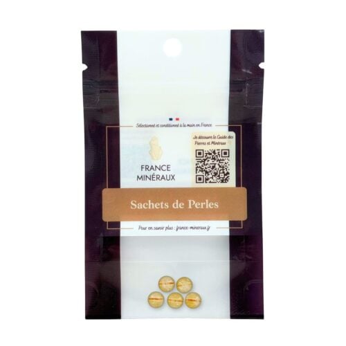 Sachet de 5 perles Citrine - 8mm