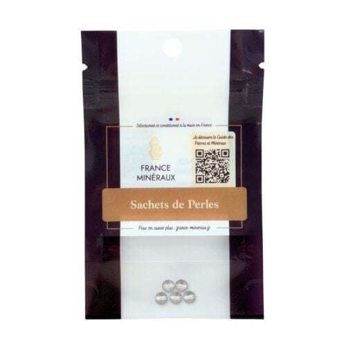 Sachet de 5 perles Cristal de Roche – 6mm