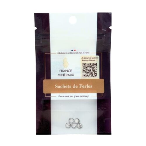Sachet de 5 perles Howlite - 6mm
